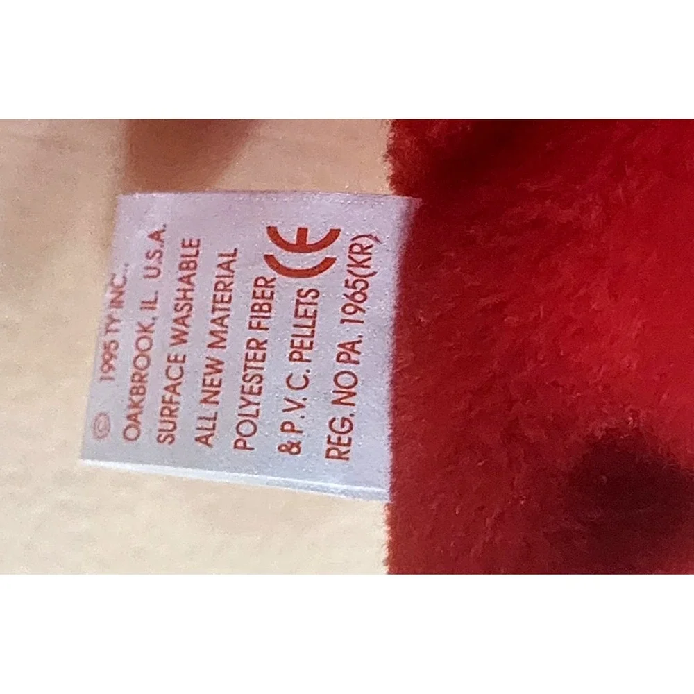 Snort The Red Bull 1995 TY Beanie Baby - Extremely RARE & RETIRED PVC Tag Errors